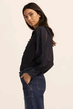 zoe kratzmann Tops|Swoon Top-Indigo