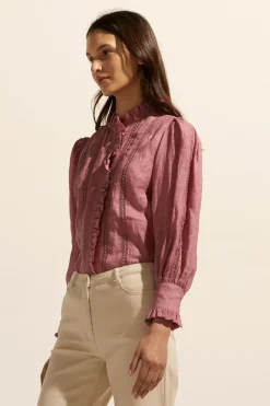 zoe kratzmann Tops|Swoon Top-Magenta
