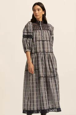 zoe kratzmann Dresses|Tactic Dress-Indigo Check