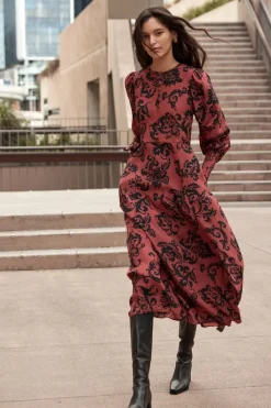 zoe kratzmann Dresses|Tangent Dress-Clay Floral