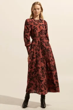 zoe kratzmann Dresses|Tangent Dress-Clay Floral