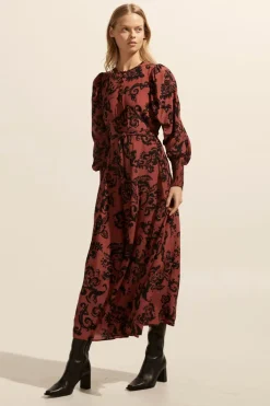 zoe kratzmann Dresses|Tangent Dress-Clay Floral