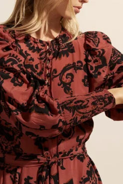 zoe kratzmann Dresses|Tangent Dress-Clay Floral