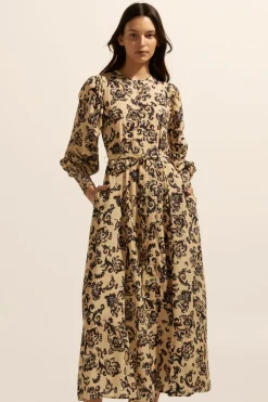 zoe kratzmann Dresses|Tangent Dress-Ochre Floral