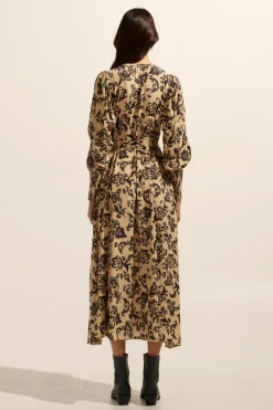 zoe kratzmann Dresses|Tangent Dress-Ochre Floral