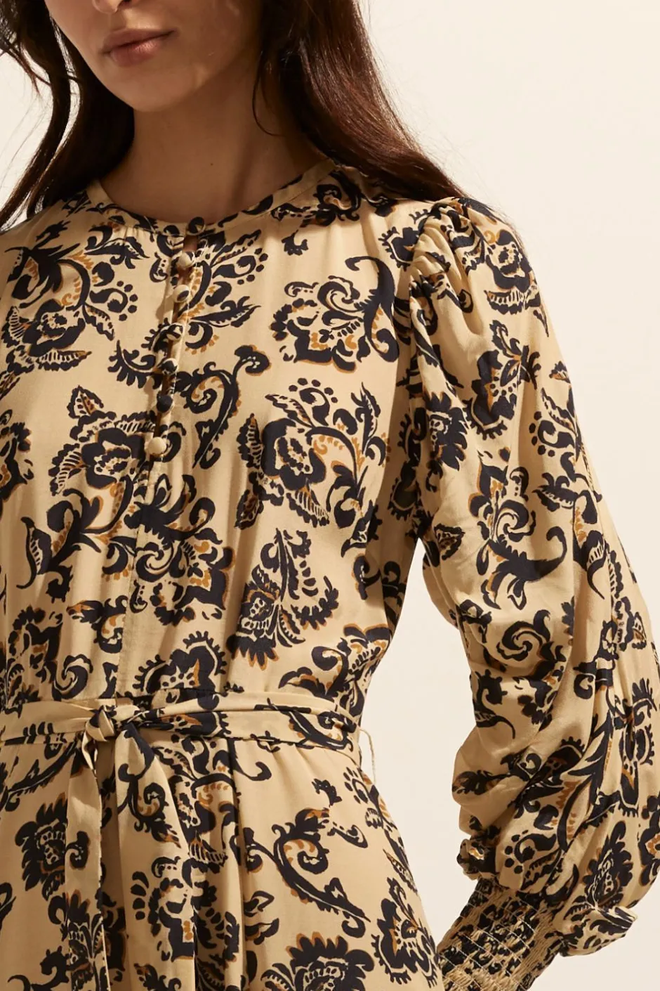 zoe kratzmann Dresses|Tangent Dress-Ochre Floral