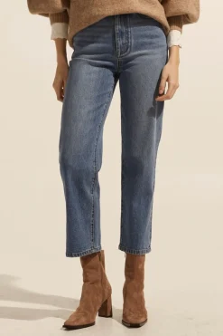 zoe kratzmann Bottoms|Tariff Jean-Mid Wash Denim