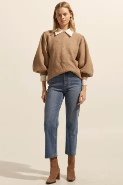 zoe kratzmann Bottoms|Tariff Jean-Mid Wash Denim