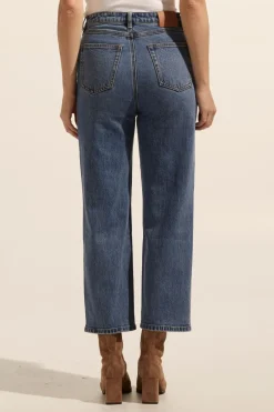 zoe kratzmann Bottoms|Tariff Jean-Mid Wash Denim