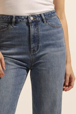 zoe kratzmann Bottoms|Tariff Jean-Mid Wash Denim