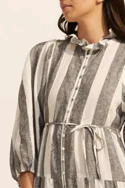 zoe kratzmann Dresses|Toast Dress-Black Wide Stripe