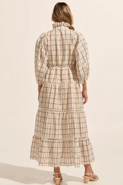 zoe kratzmann Dresses|Toast Dress-Ivory Check