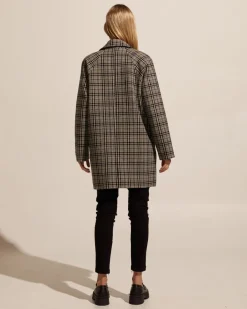 zoe kratzmann Coats|Transit Coat-Black Check
