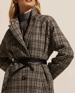 zoe kratzmann Coats|Transit Coat-Black Check
