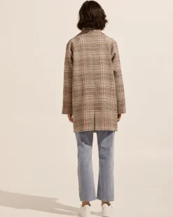 zoe kratzmann Coats|Transit Coat-Musk Check