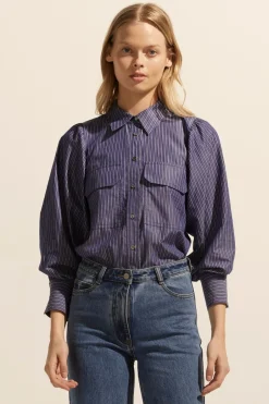 zoe kratzmann Tops|Underpin Top-Yale Stripe