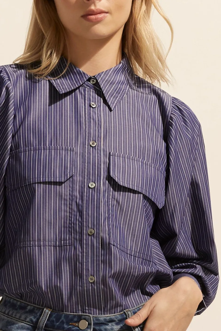 zoe kratzmann Tops|Underpin Top-Yale Stripe