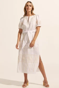 zoe kratzmann Dresses|Unify Dress-Porcelain Embroid