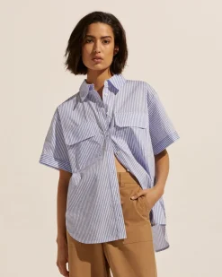 zoe kratzmann Tops|Unite Top-Ocean Stripe
