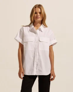 zoe kratzmann Tops|Unite Top-Porcelain