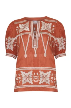 zoe kratzmann Tops|Venture Top-Ginger Embroid