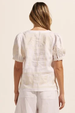 zoe kratzmann Tops|Venture Top-Porcelain Embroid