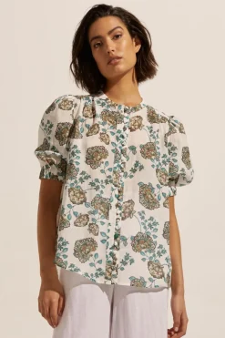 zoe kratzmann Tops|Virtue Top-Sage Botanic