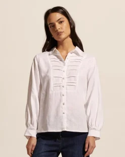 zoe kratzmann Tops|Voyage Top-Porcelain