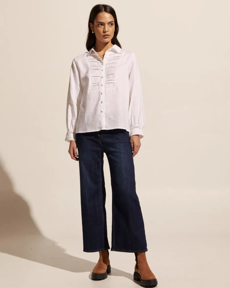 zoe kratzmann Tops|Voyage Top-Porcelain