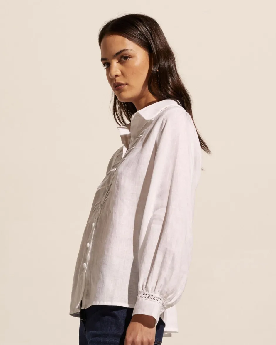 zoe kratzmann Tops|Voyage Top-Porcelain